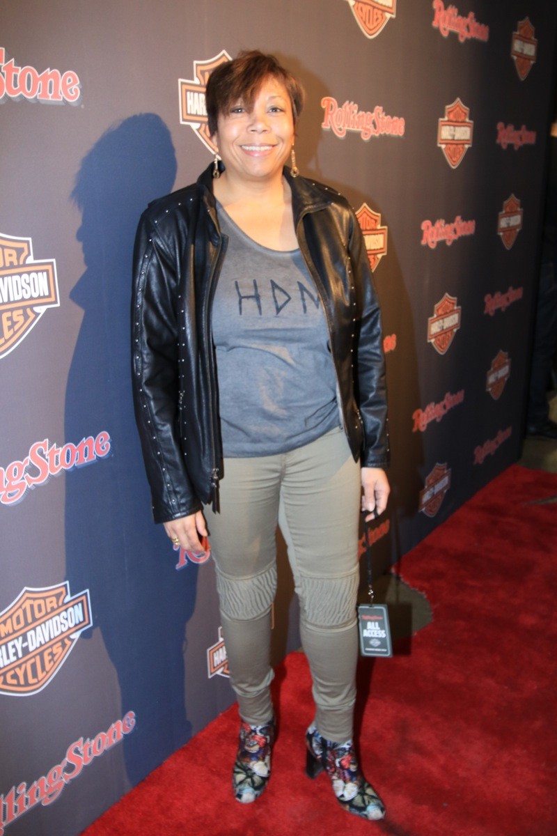 Harley-Davidson’s Tonit Caraway rockin’ pieces from the Black Label Collection on the red carpet